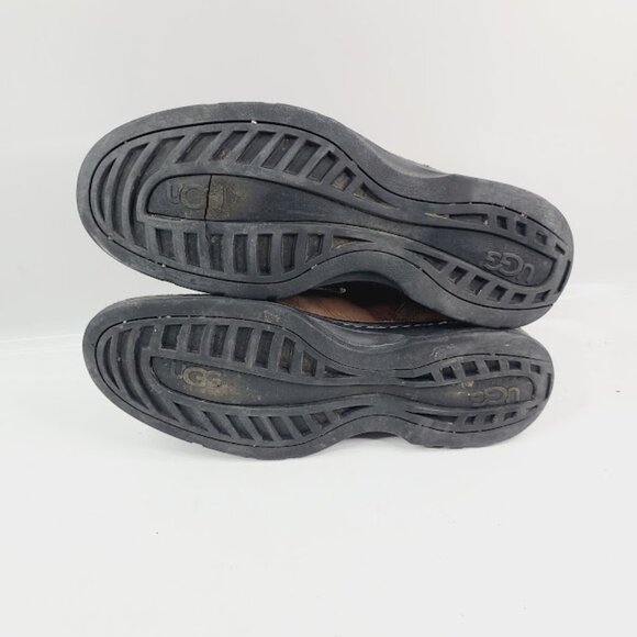 UGG Men's Brown Leather Lace Up Classic Ankle Chukka Boot Size 12 - Picture 5 of 7